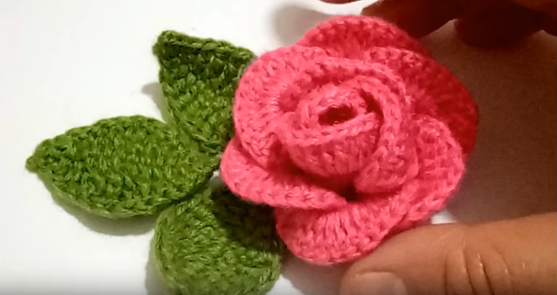 Como Fazer Rosa de Crochê